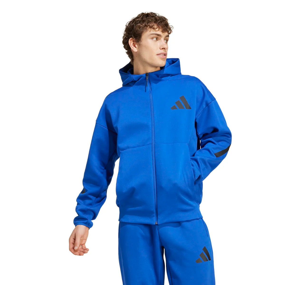adidas Men's Z.N.E. Full-Zip Hooded Track Jacket Mens Apparel Jackets & Vests