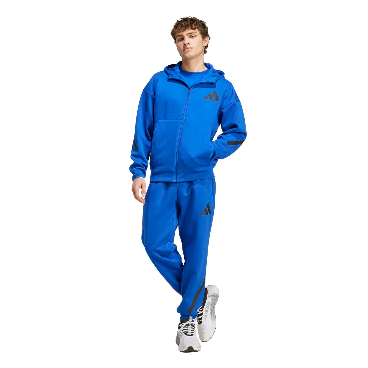 adidas Men's Z.N.E. Full-Zip Hooded Track Jacket Mens Apparel Jackets & Vests