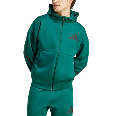 adidas Men's Z.N.E. Full-Zip Hooded Track Jacket Mens Apparel Jackets & Vests