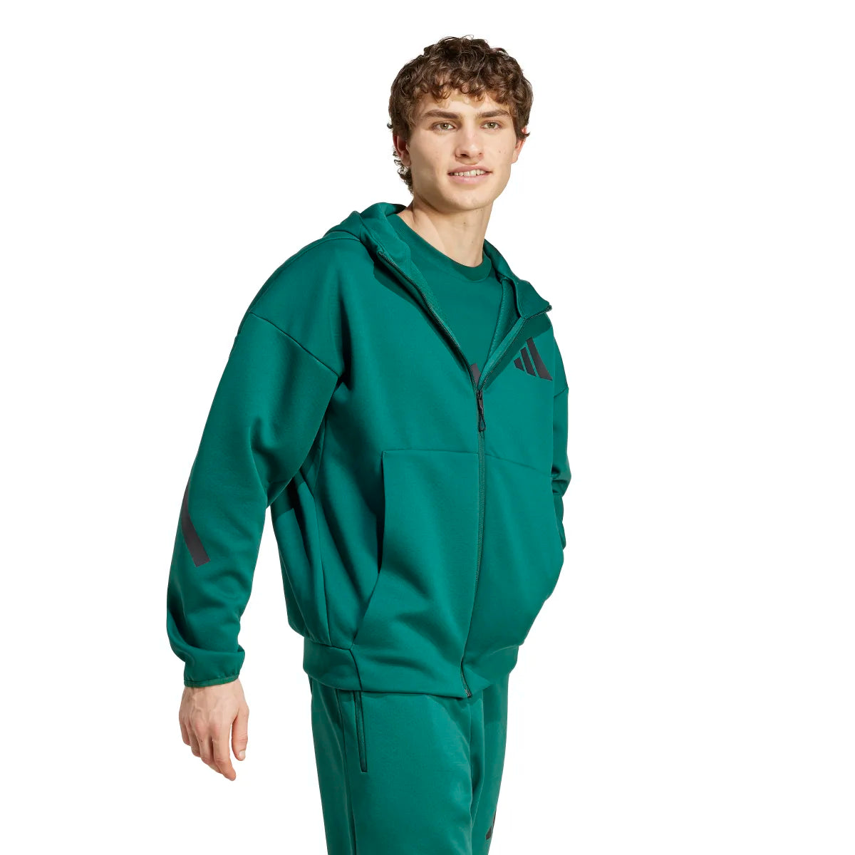 adidas Men's Z.N.E. Full-Zip Hooded Track Jacket Mens Apparel Jackets & Vests