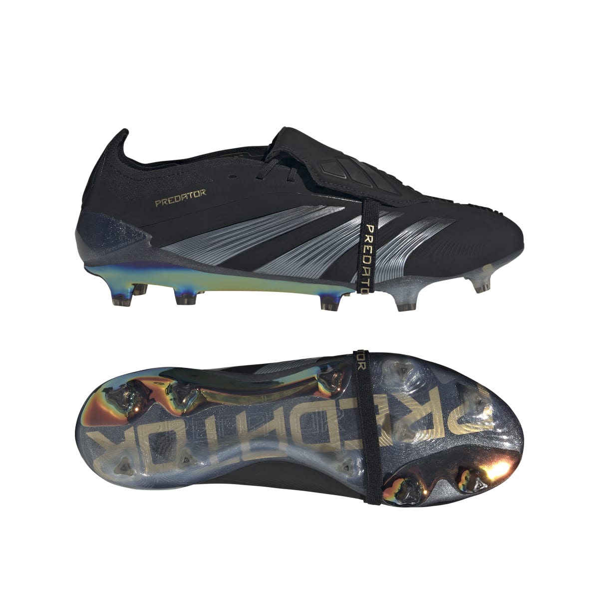 adidas Men's Predator Elite Fold-Over Tongue Firm Ground Soccer Cleats Soccer Footwear Adult