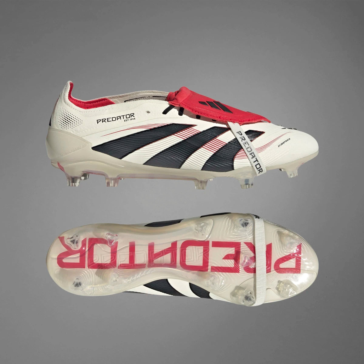 adidas Men's Predator Elite Fold-Over Tongue Firm Ground Soccer Cleats Soccer Footwear Adult