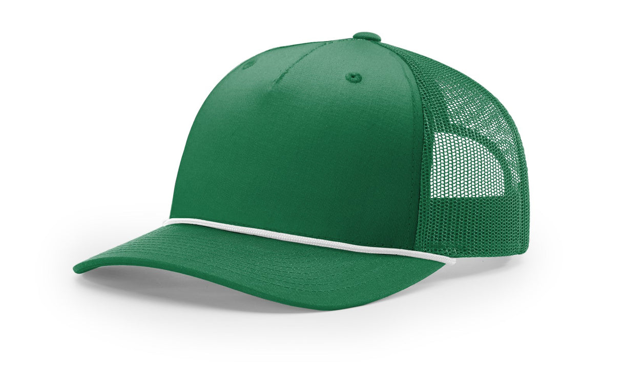 Richardson Five Panel Trucker with Rope Hat