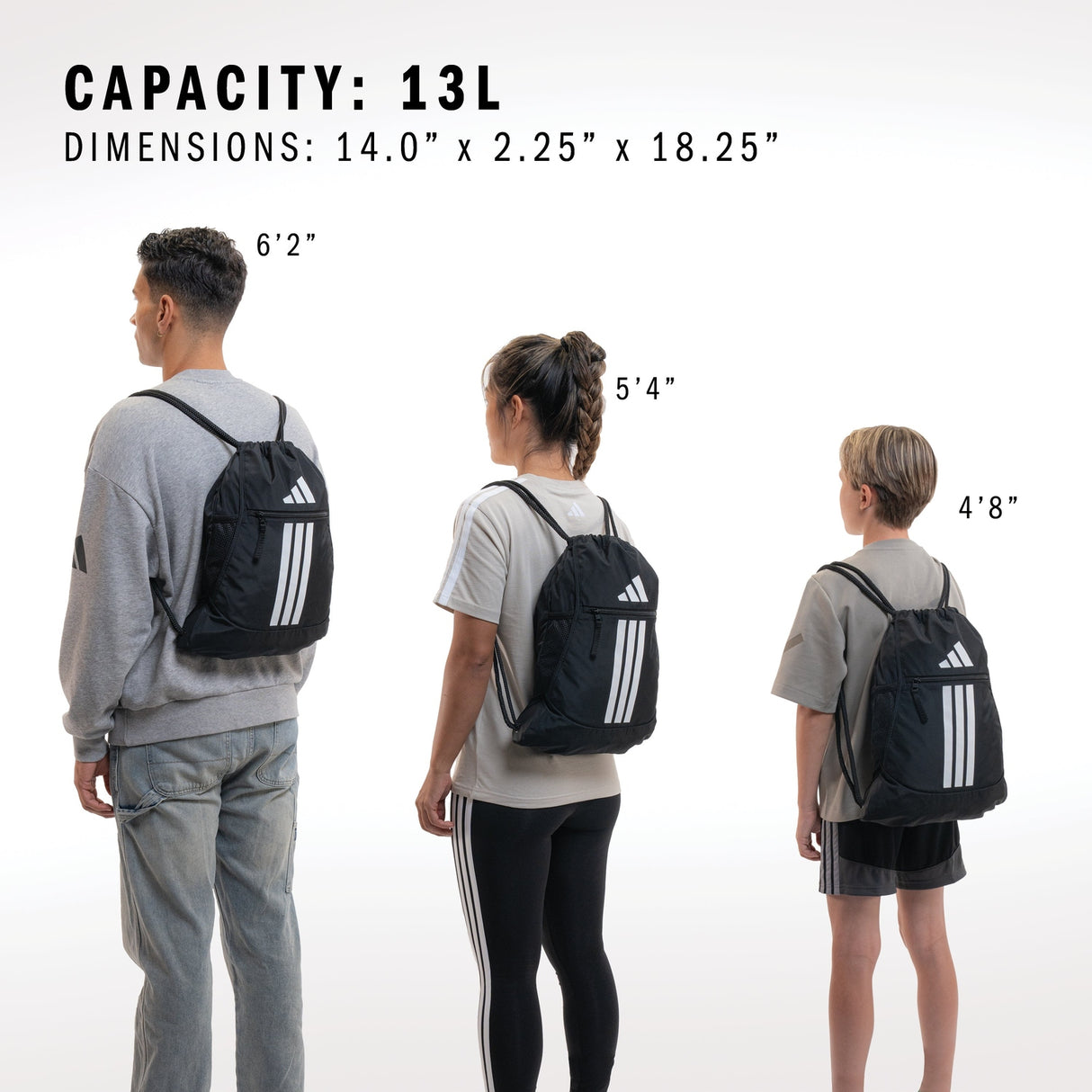 adidas Alliance 3 Sackpack Unisex Accessories Bags & Backpacks