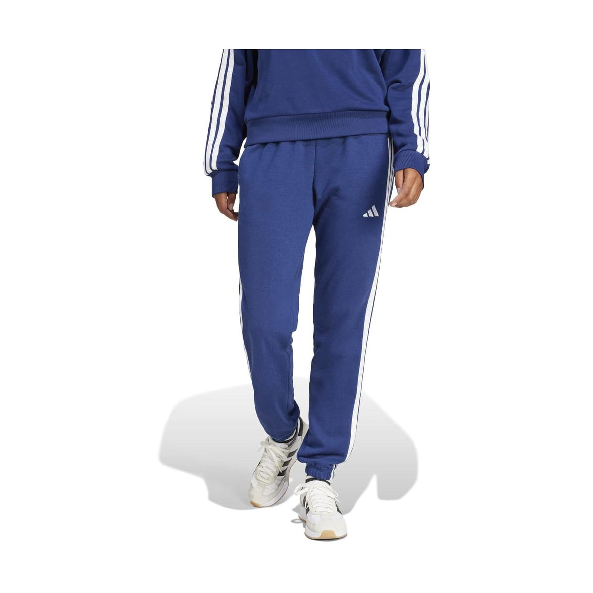 adidas Women's Essentials 3-Stripes French Terry Cuffed Pants-3