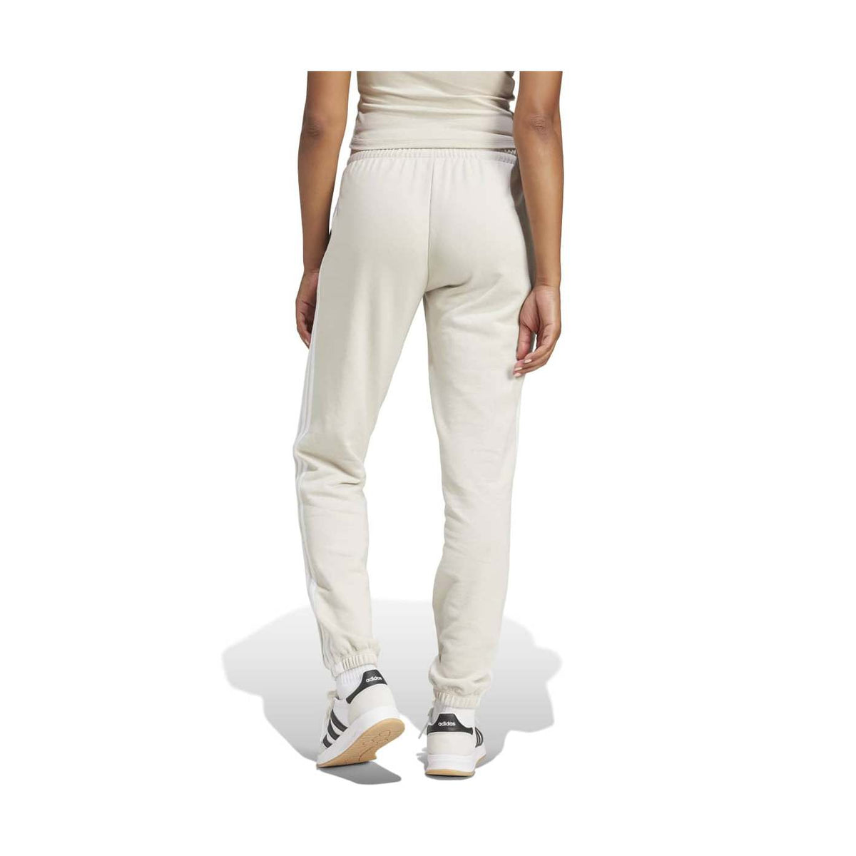 adidas Women's Essentials 3-Stripes French Terry Cuffed Pants-11