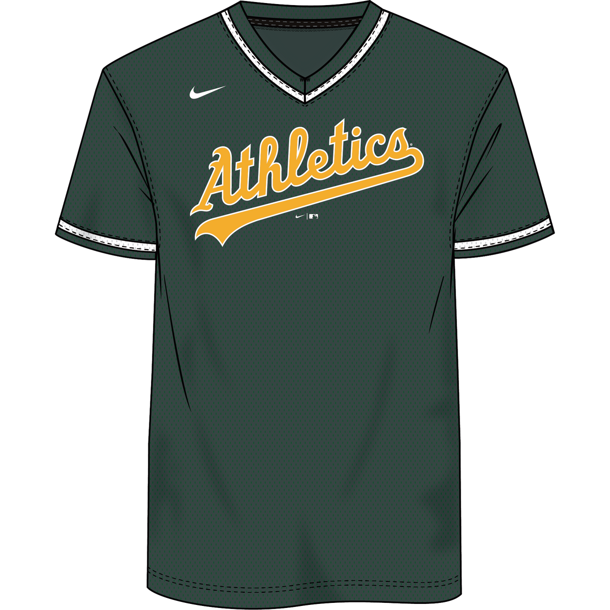 Nike Athletics Youth Institutional V-Neck Short Sleeve Synthetic