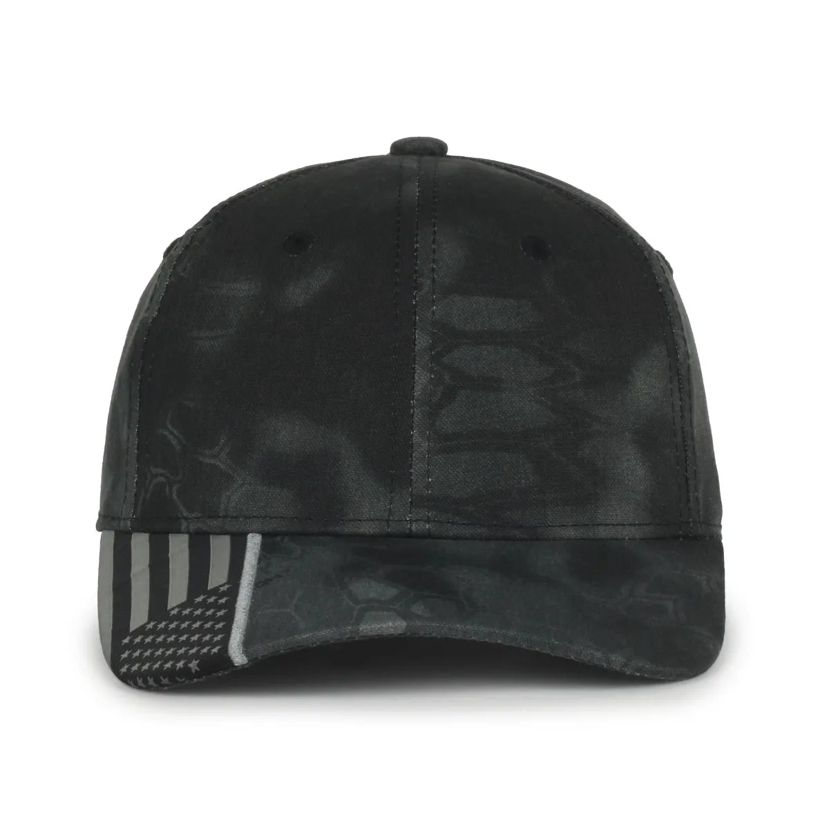 Outdoor Cap CWF-305 Woven Flag Structured Solid Back Hat Unisex Accessories Hats & Caps