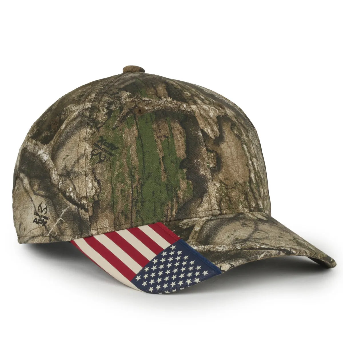 Outdoor Cap CWF-305 Woven Flag Structured Solid Back Hat Unisex Accessories Hats & Caps