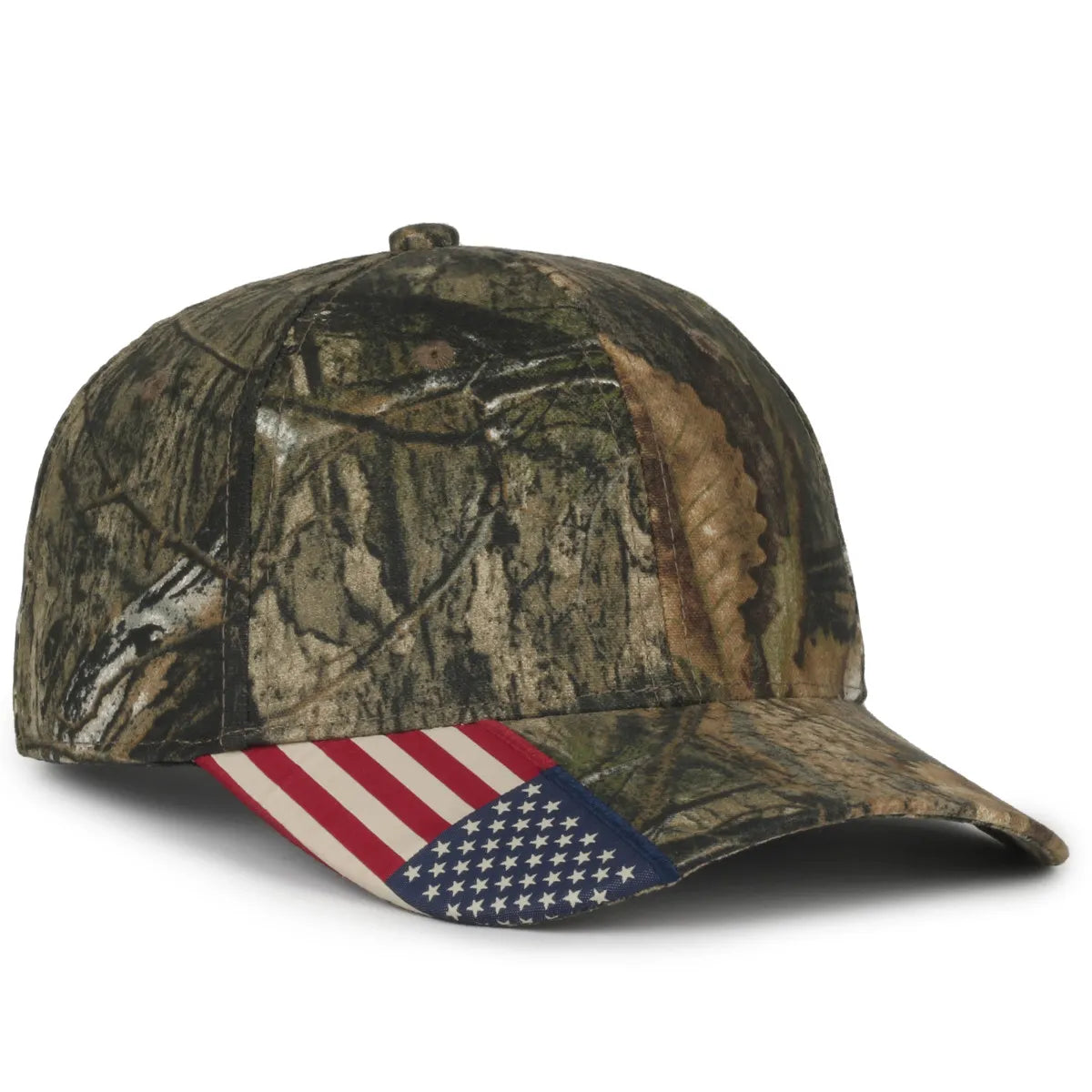 Outdoor Cap CWF-305 Woven Flag Structured Solid Back Hat Unisex Accessories Hats & Caps