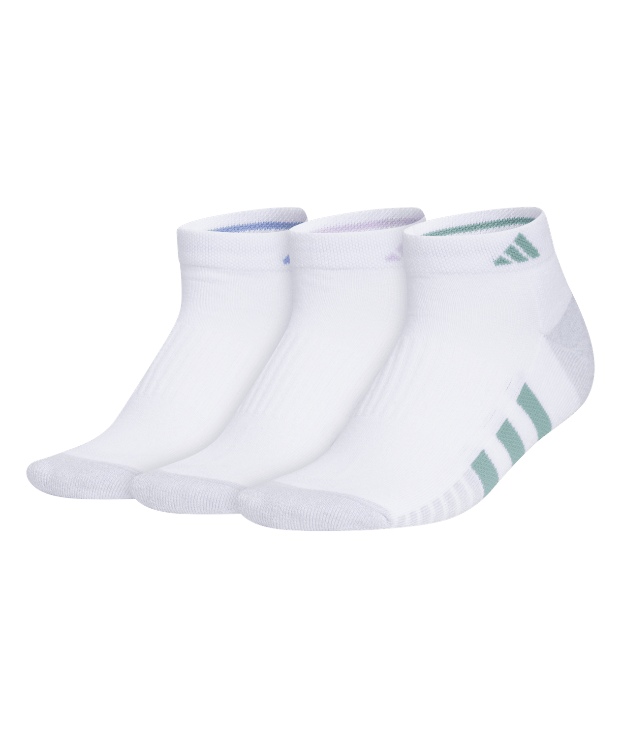 adidas Women's Cushioned 3.0 3-Pack Low Cut Socks Unisex Accessories Socks