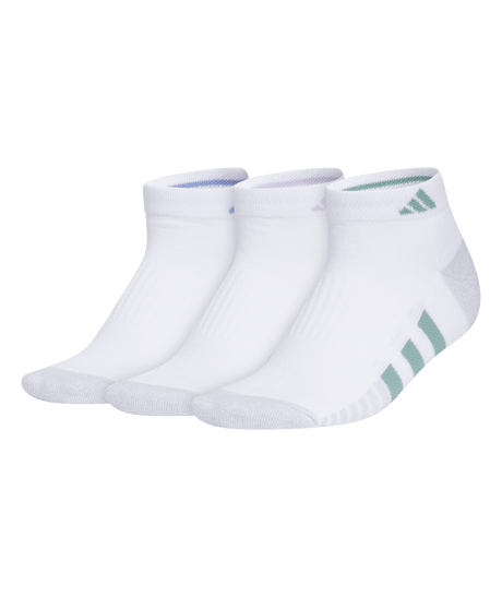 adidas Women's Cushioned 3.0 3-Pack Low Cut Socks Unisex Accessories Socks