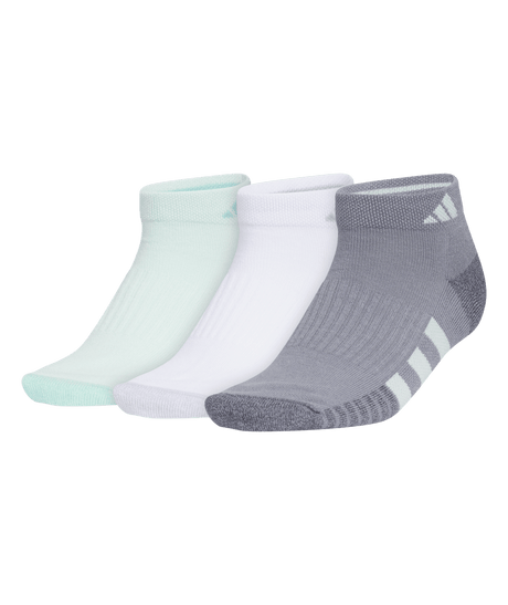 adidas Women's Cushioned 3.0 3-Pack Low Cut Socks Unisex Accessories Socks