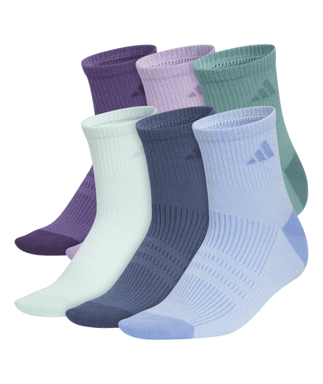 adidas Women's Superlite 3.0 6-Pack Quarter Socks Unisex Accessories Socks
