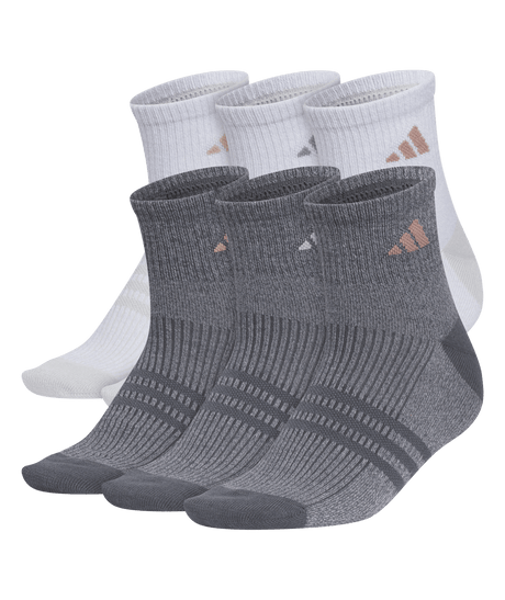 adidas Women's Superlite 3.0 6-Pack Quarter Socks Unisex Accessories Socks