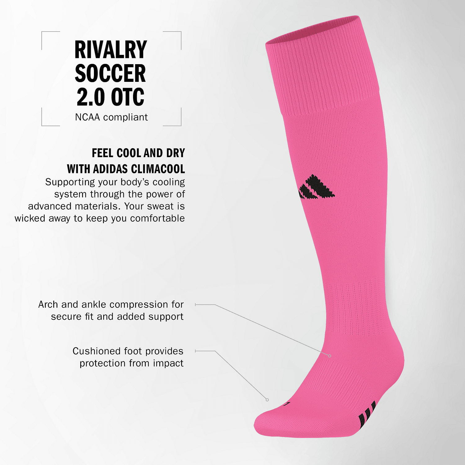adidas Rivalry Soccer 2.0 OTC Socks Unisex Accessories Socks