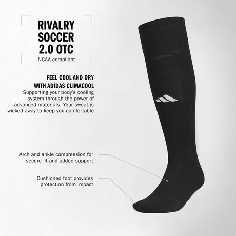 adidas Rivalry Soccer 2.0 OTC Socks Unisex Accessories Socks
