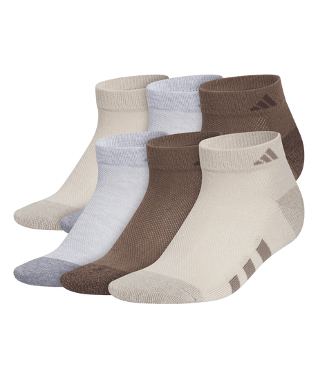 adidas Youth Athletic Cushioned 6-Pack Low Cut Socks 6-Pack Unisex Accessories Socks