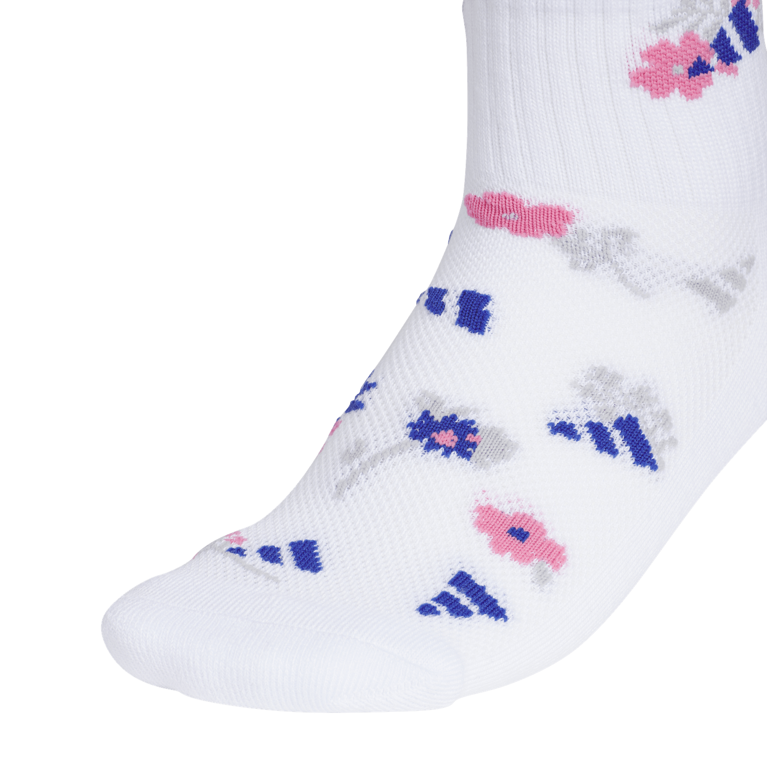 adidas Girls' Cushioned Graphic Quarter Socks 6 Pairs Unisex Accessories Socks