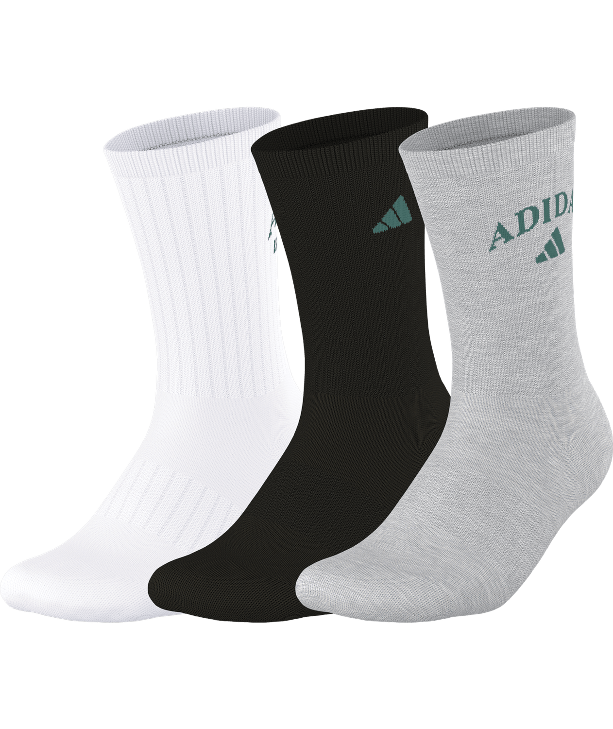 adidas Foundation Sport Crew Socks 3 Pairs Unisex Accessories Socks