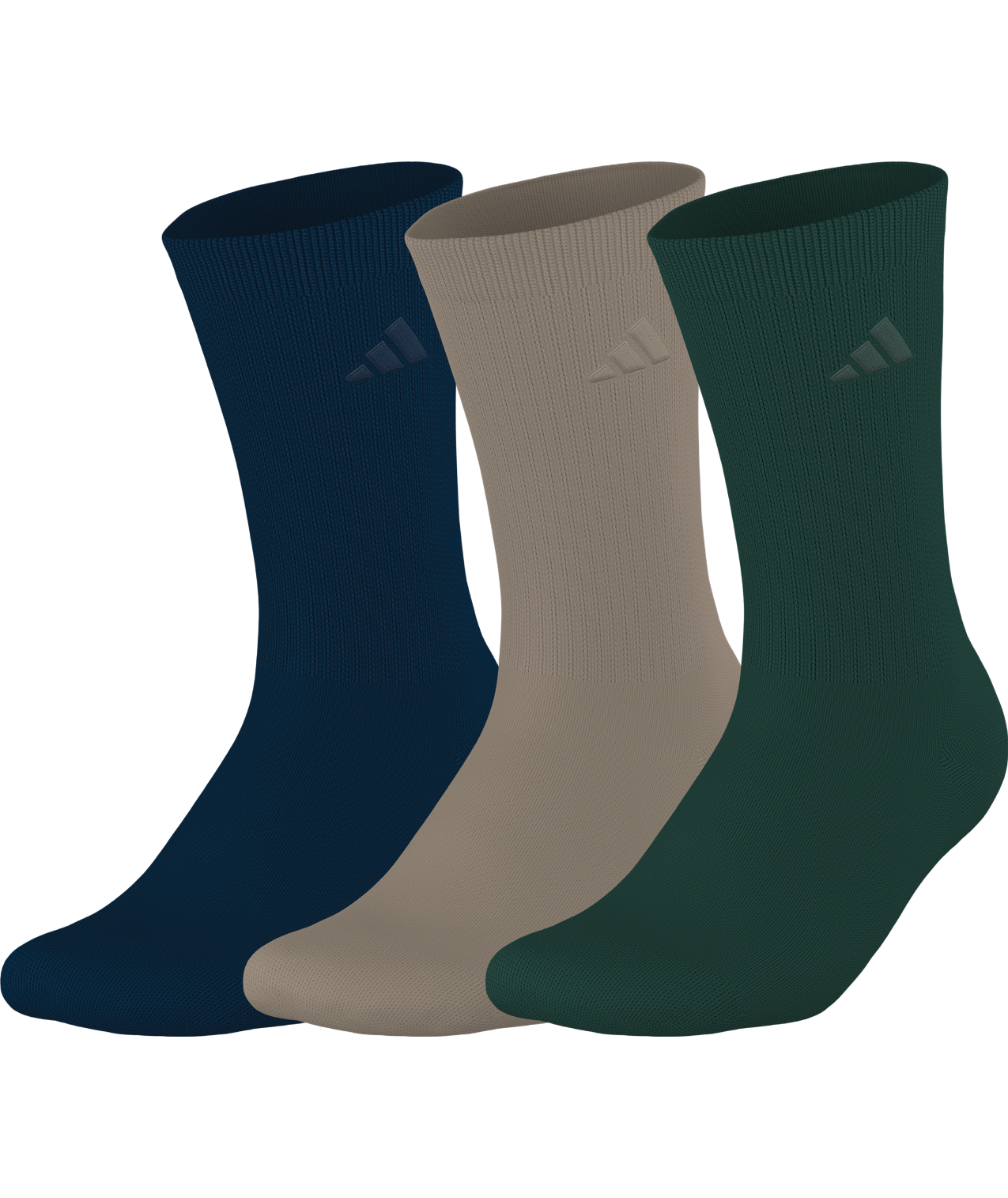 adidas Men's Cushioned Comfort 3-Pack Crew Socks Unisex Accessories Socks
