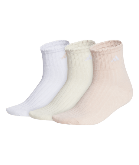 adidas Women's Sport Fashion Quarter Socks 3 Pairs Unisex Accessories Socks