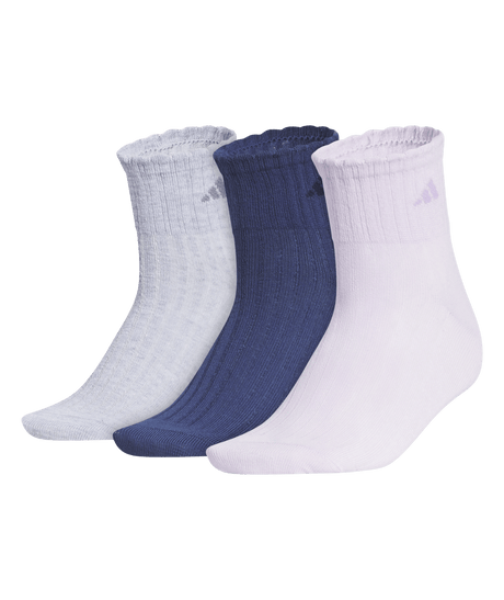adidas Women's Sport Fashion Quarter Socks 3 Pairs Unisex Accessories Socks