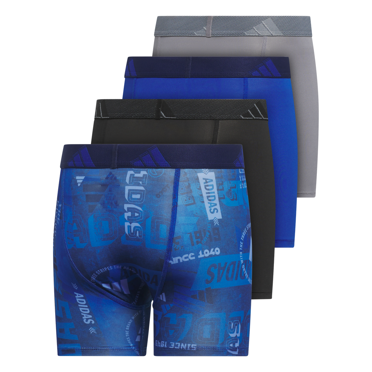 adidas Youth Microfiber Graphic 4-Pack Boxer Brief-2