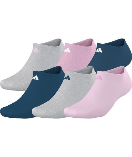 adidas Women's Athletic Cushioned 6-Pack No Show Socks Unisex Accessories Socks
