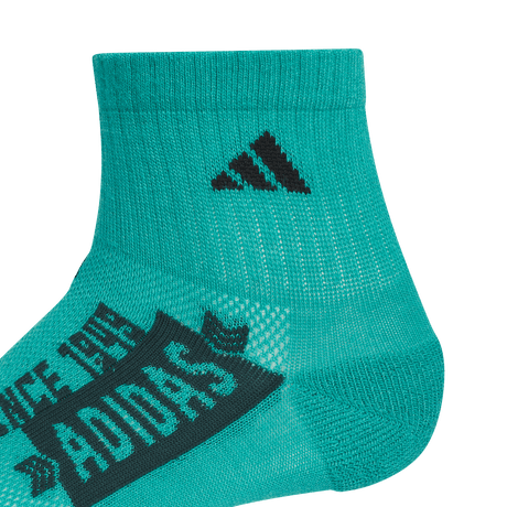 adidas Youth Cushioned Graphic Quarter Socks 6 Pairs Unisex Accessories Socks