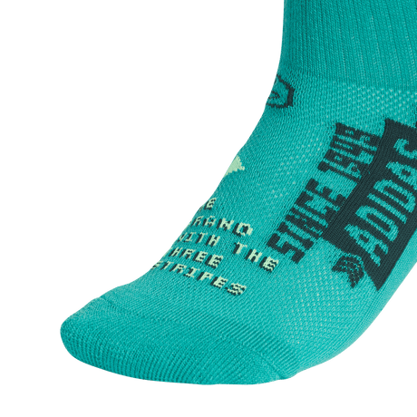 adidas Youth Cushioned Graphic Quarter Socks 6 Pairs Unisex Accessories Socks