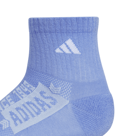 adidas Youth Cushioned Graphic Quarter Socks 6 Pairs Unisex Accessories Socks