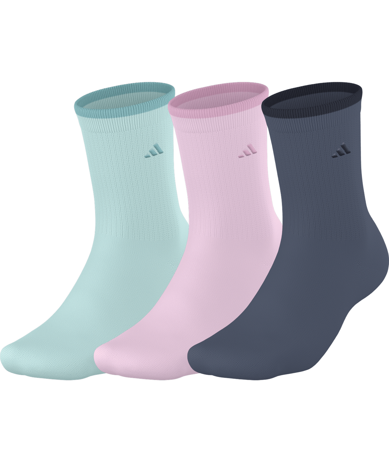 adidas Women's Cushioned Comfort 2.0 Crew Socks 3 Pairs Unisex Accessories Socks