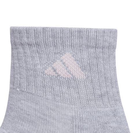 adidas Women's Athletic Cushioned 6-Pack Quarter Socks Unisex Accessories Socks