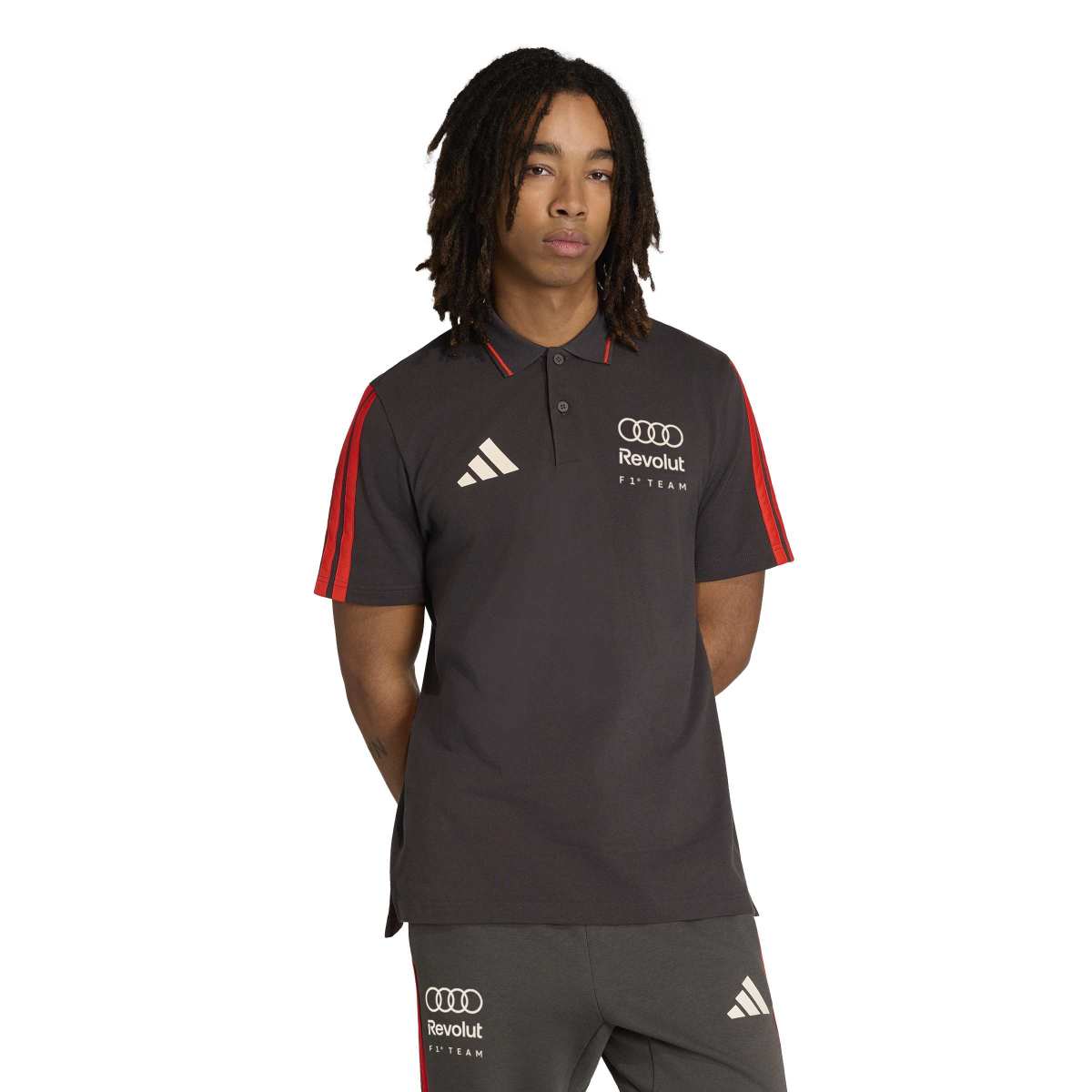 adidas Men's Audi Formula One Team DNA Polo-1