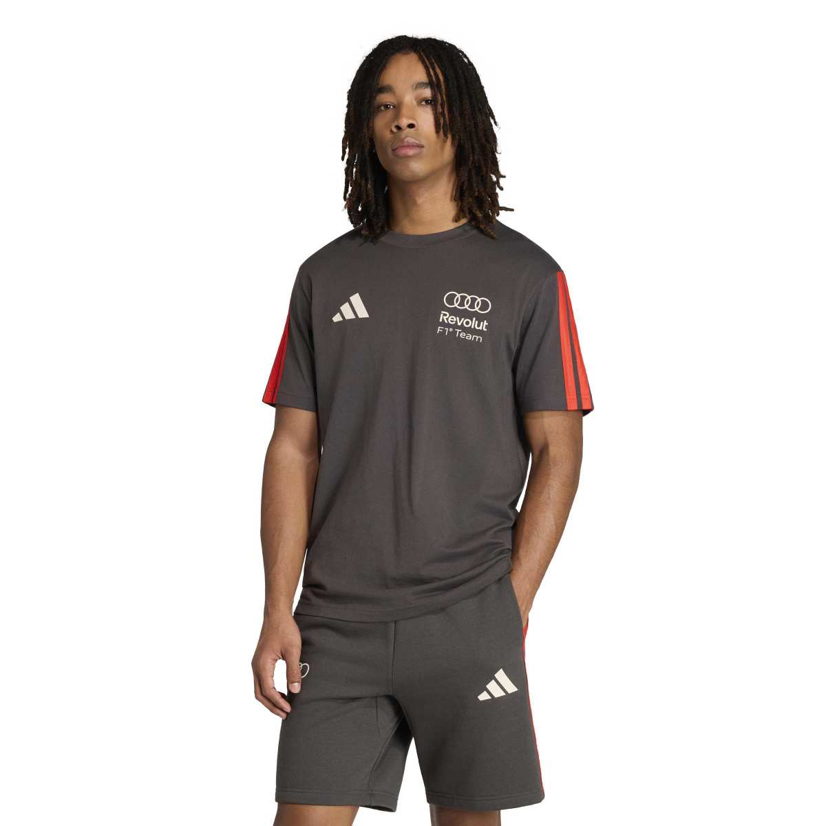 adidas Men's Audi Formula One Team DNA Short Sleeve Tee-1