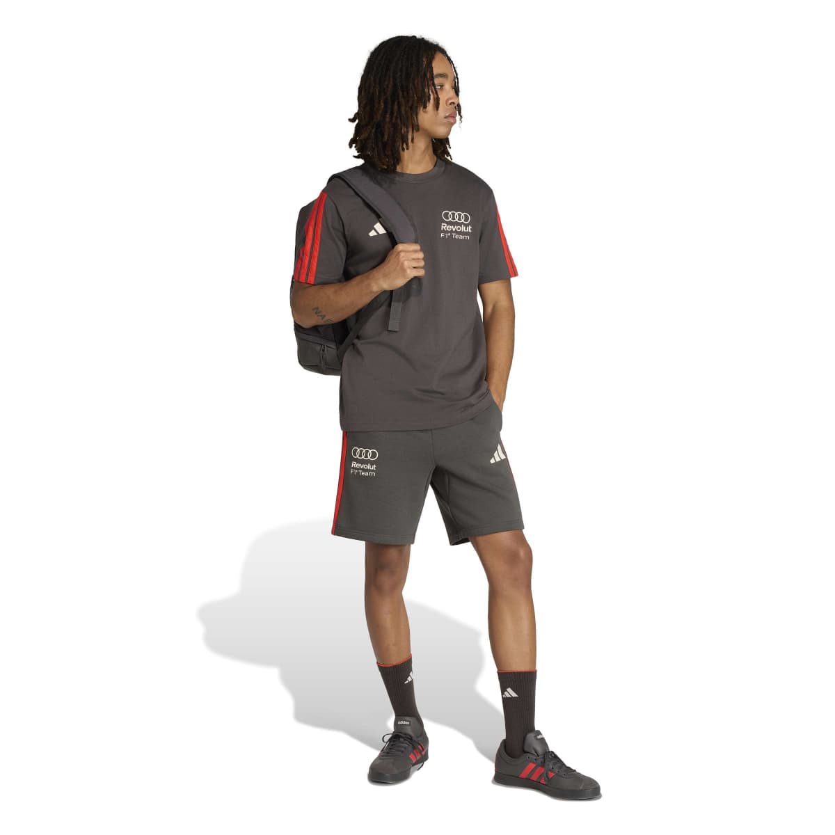 adidas Men's Audi Formula One Team DNA Short Sleeve Tee-4