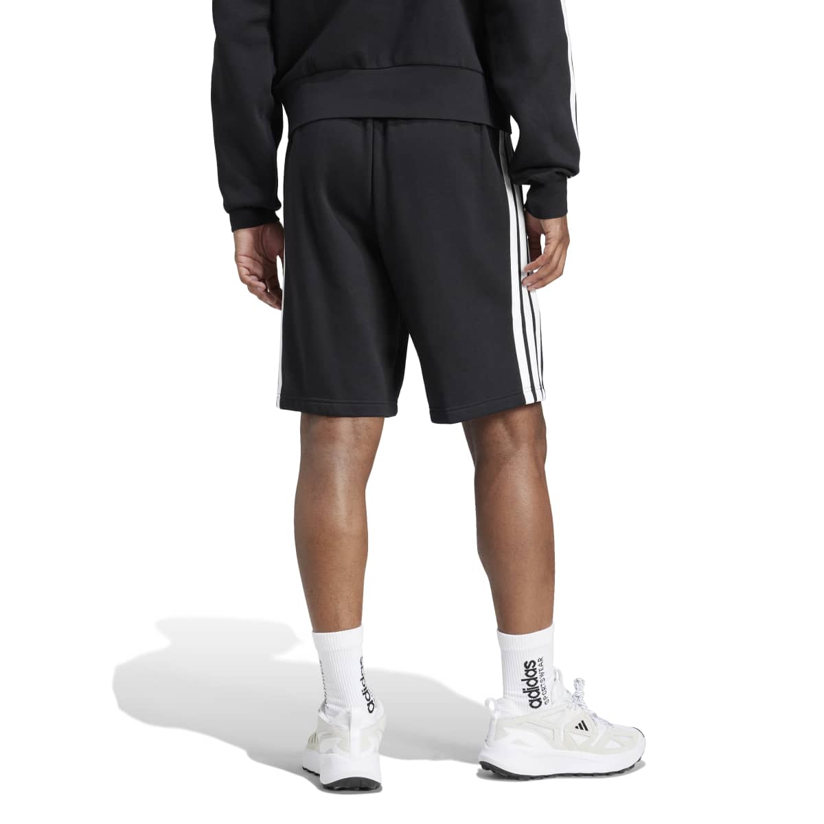 adidas Men's Essentials Three Stripes Fleece Shorts-4