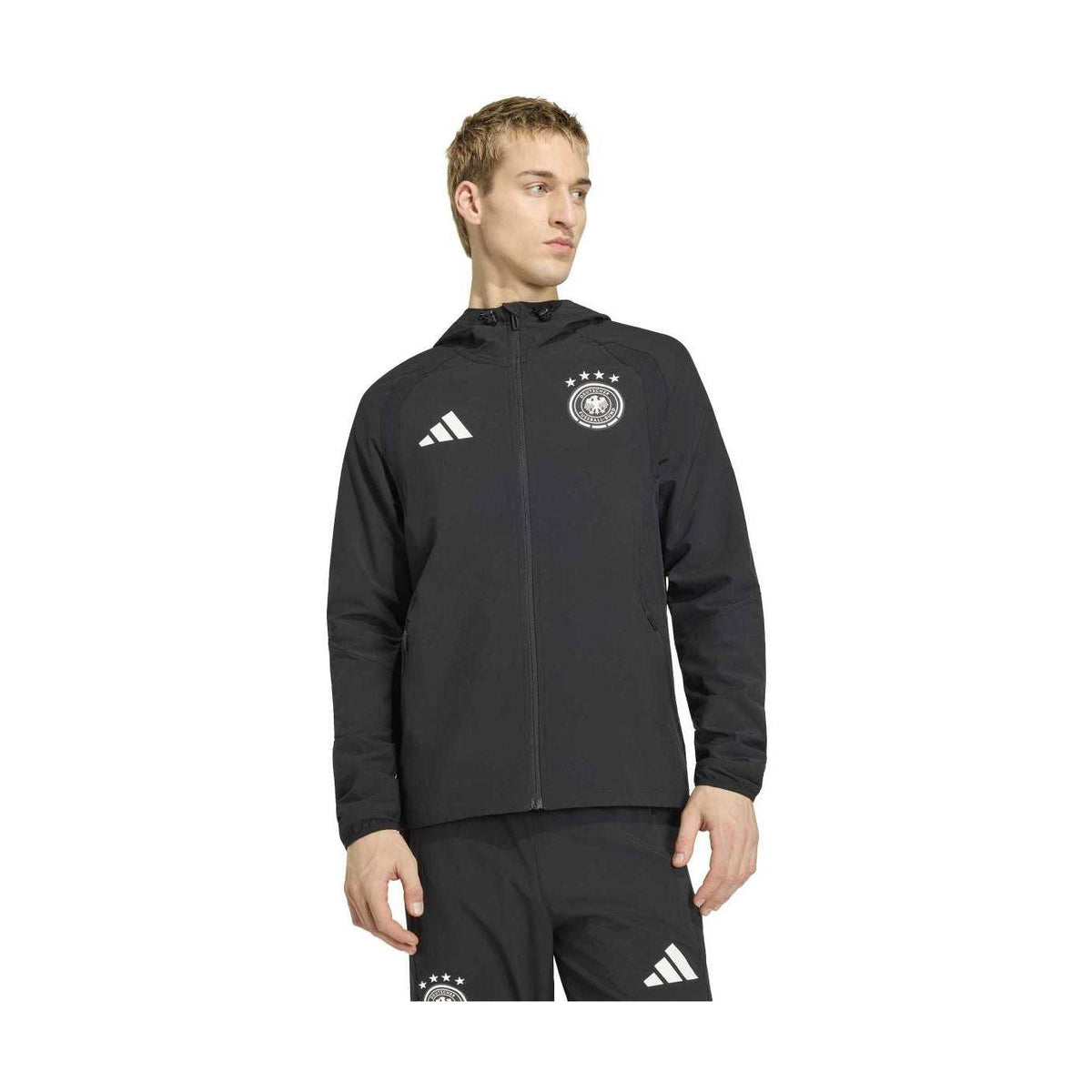 adidas Men's Germany Tiro Travel Full Zip Windbreaker-1