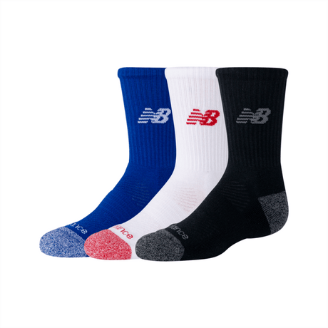 New Balance Youth Active Crew Socks 3 Pairs Unisex Accessories Socks