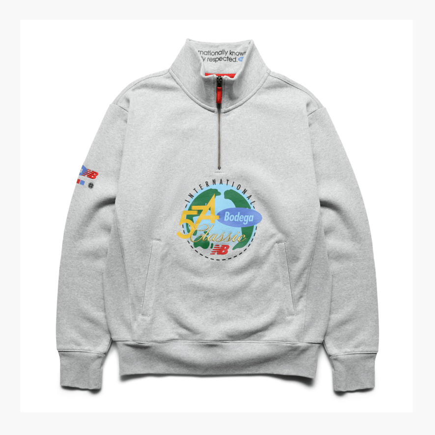 New Balance Men's Bodega x Quarter Zip Sweatshirt
