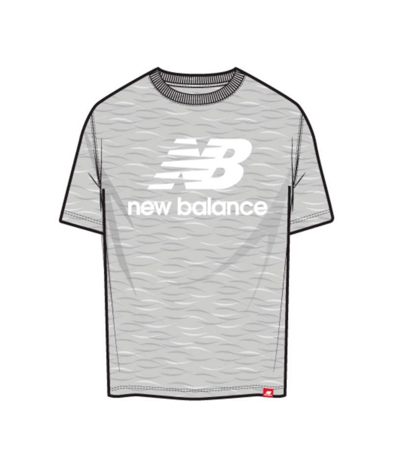 New Balance Men's Essentials Stacked Logo Tee-1