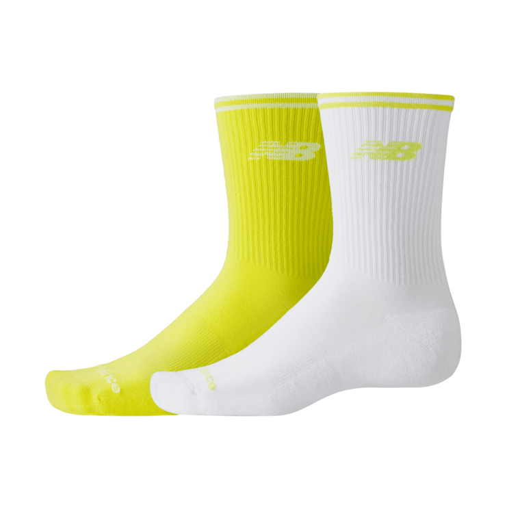New Balance Running Stripe Midcalf Socks 2 Pairs-1