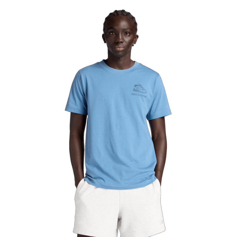 New Balance Men's Left Chest Shoe Sketch T-Shirt-2