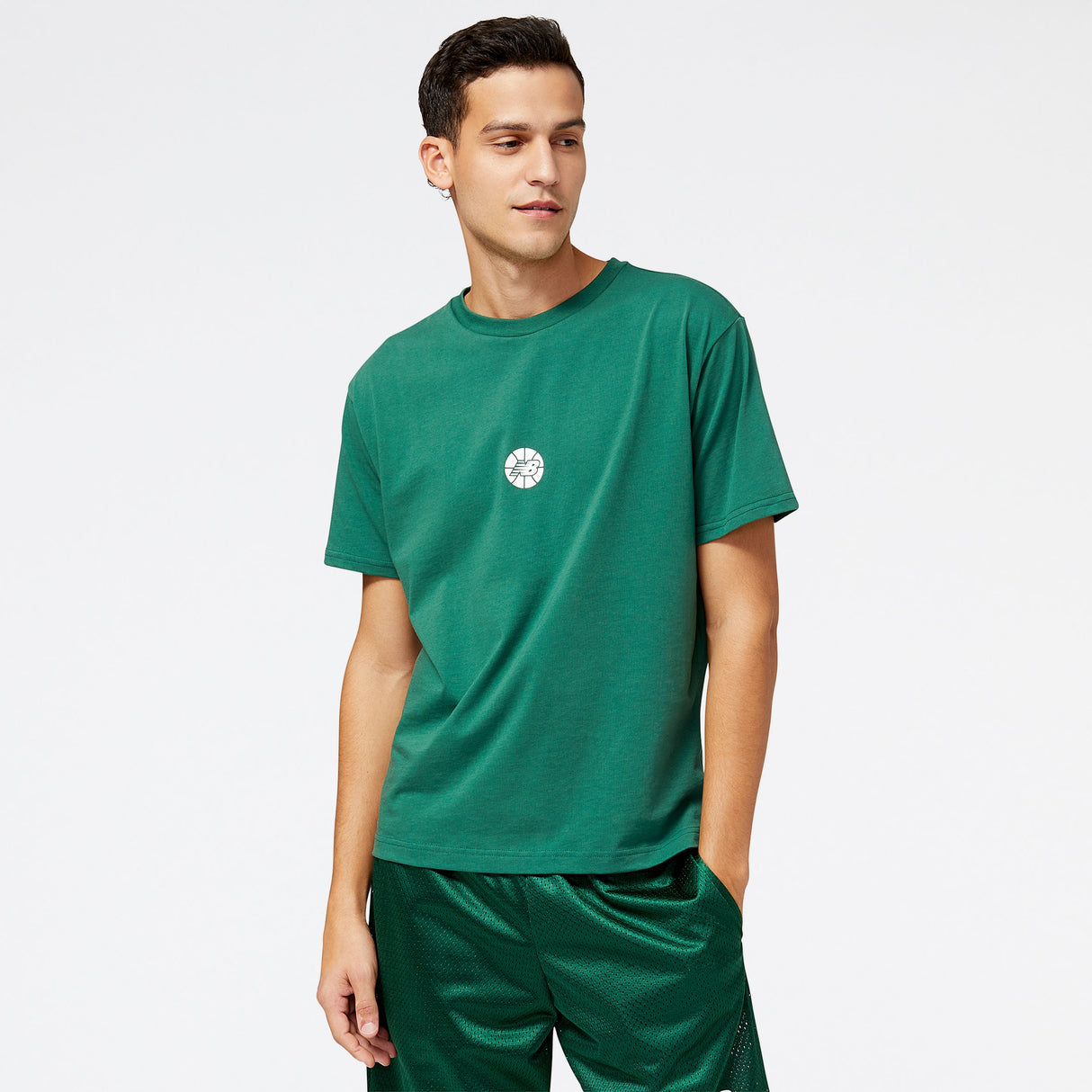 New Balance Men's Hoops Essentials Fundamental Tee (Tall)-1