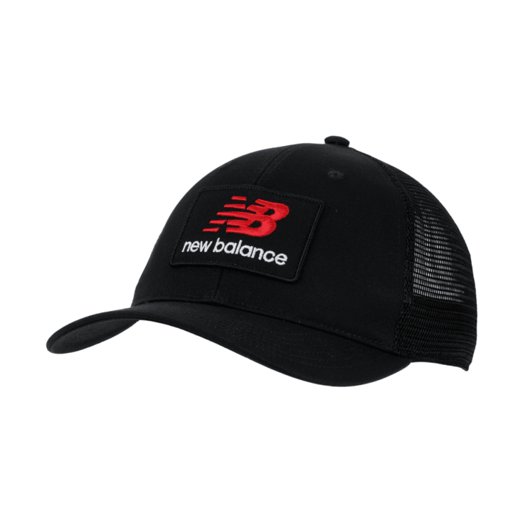 New Balance Stacked Patch Logo Trucker Hat