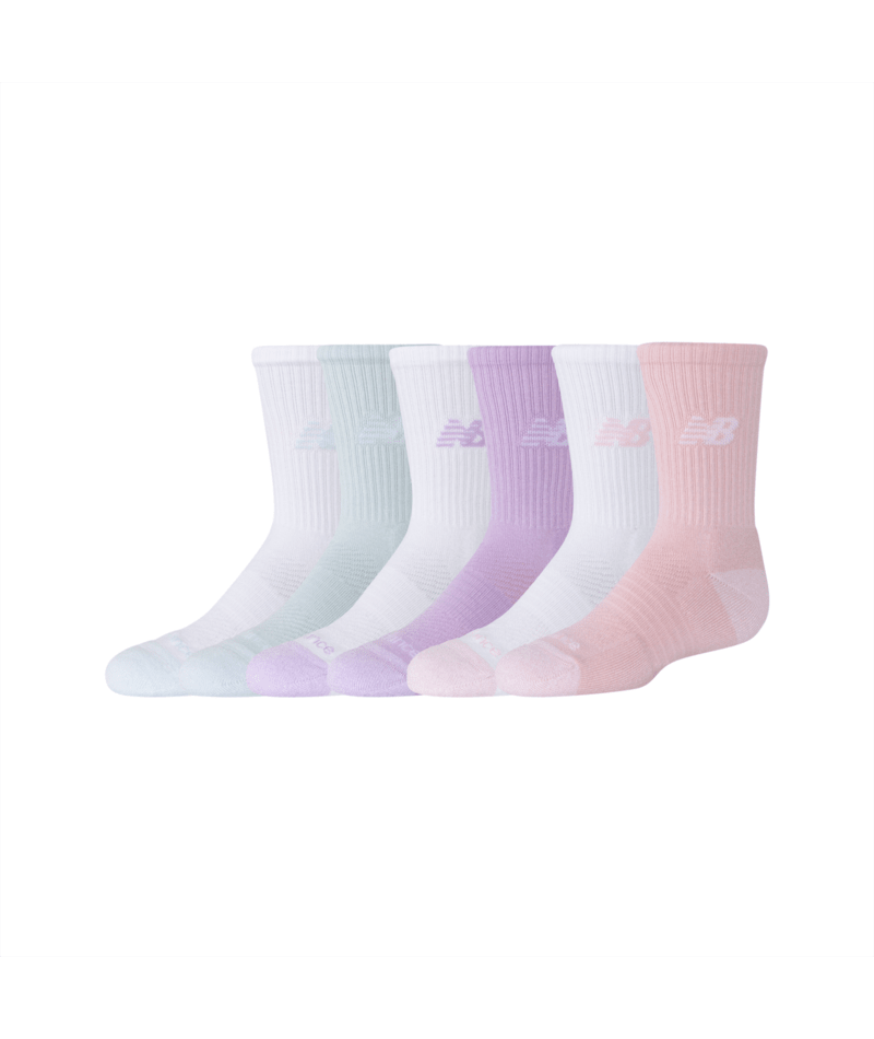 New Balance Youth Active Crew Socks 6 Pack-1