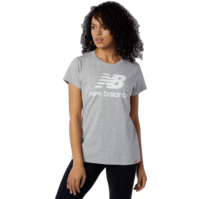 New Balance Women's Essentials Stacked Logo Tee-1