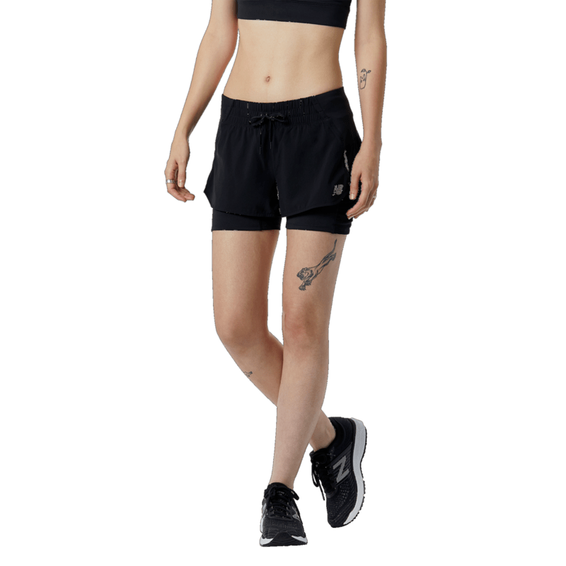 New Balance Women's Impact Run 2 in 1 Short-1