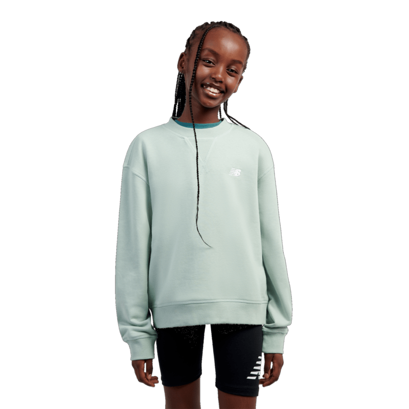 New Balance Youth Girl's FT Small Logo Crew